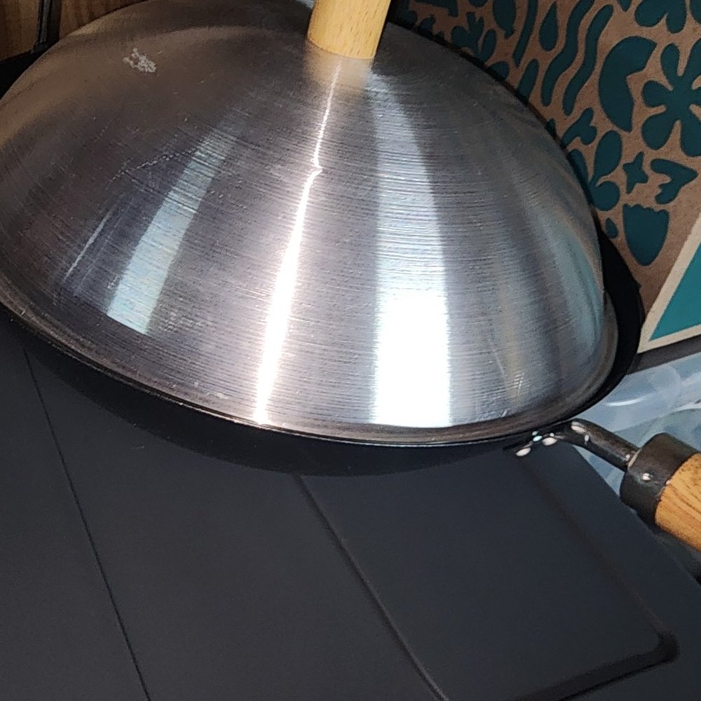 Wok Chef Joyce kitchen cooking wok big skillet with lid